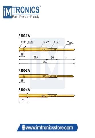 Pogo Pin Receptacles (R100-4W)